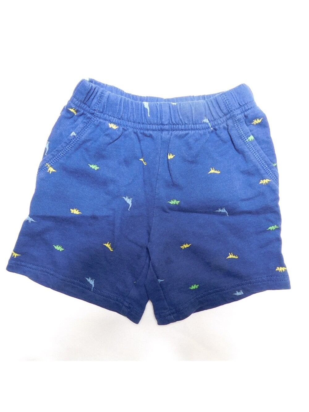 Carters Toddler Boys Shorts Size 2T Blue French Terry Dinosaur Elastic Waist